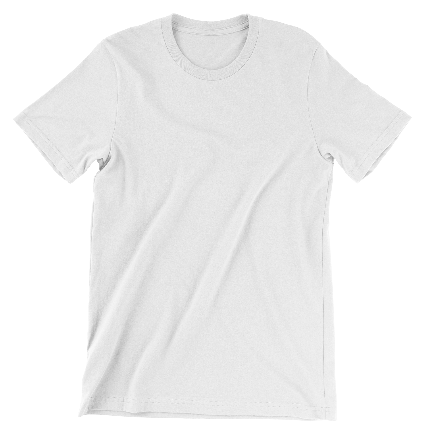 Mockup nude, tan canvas bella t-shirt on guy, png, front view