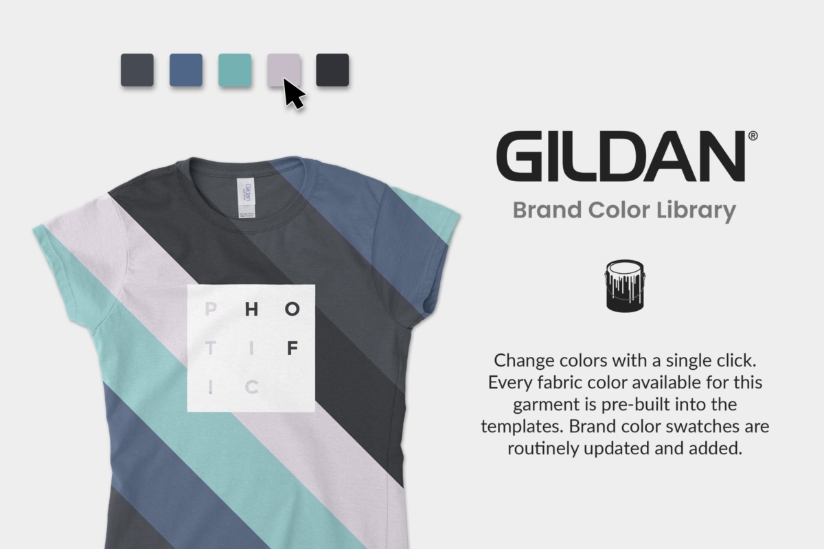 Gildan 64000l Colors Web | Photific Mockups