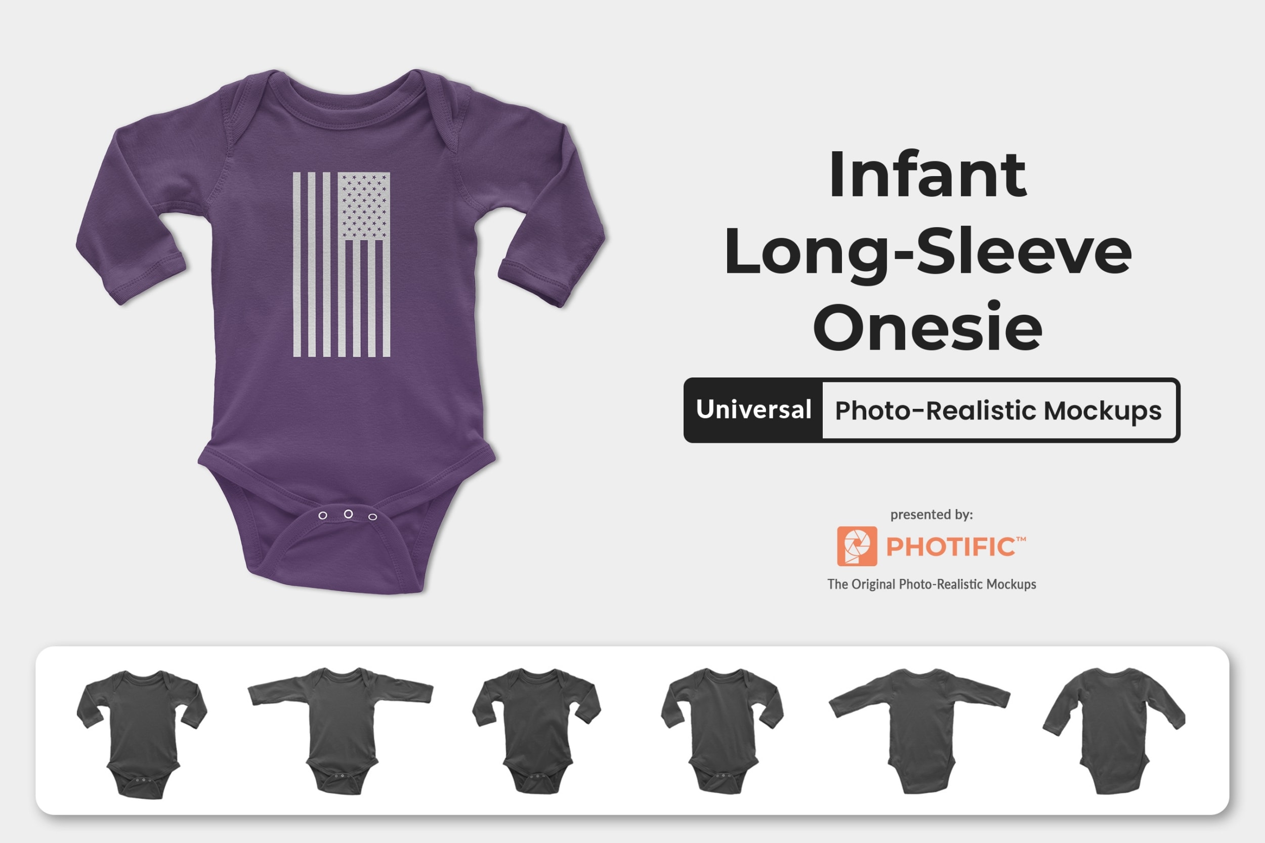 Infant Long Sleeve Onesie Preview Image Web