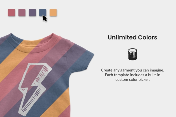 Infant T-Shirt Colors Web