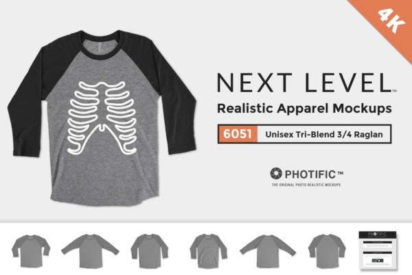 Next Level 6051 Mockups Preview