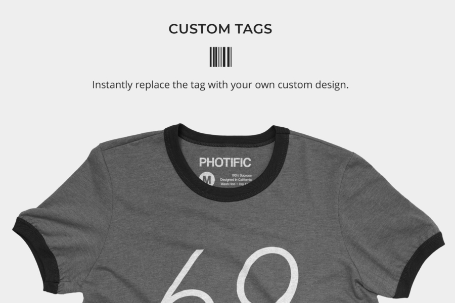 Download Ringer TShirts Photoshop Custom Tags | Photific