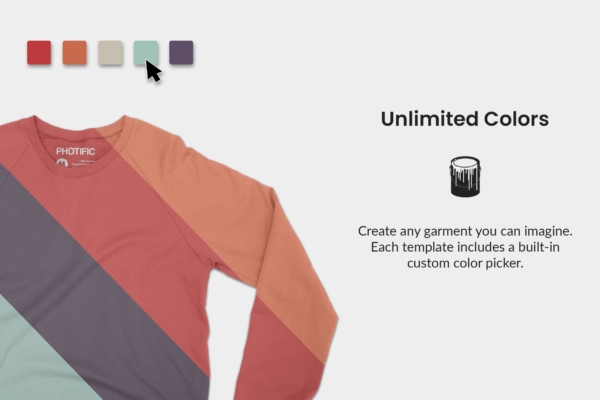 Universal Crew Neck Sweater Colors Web