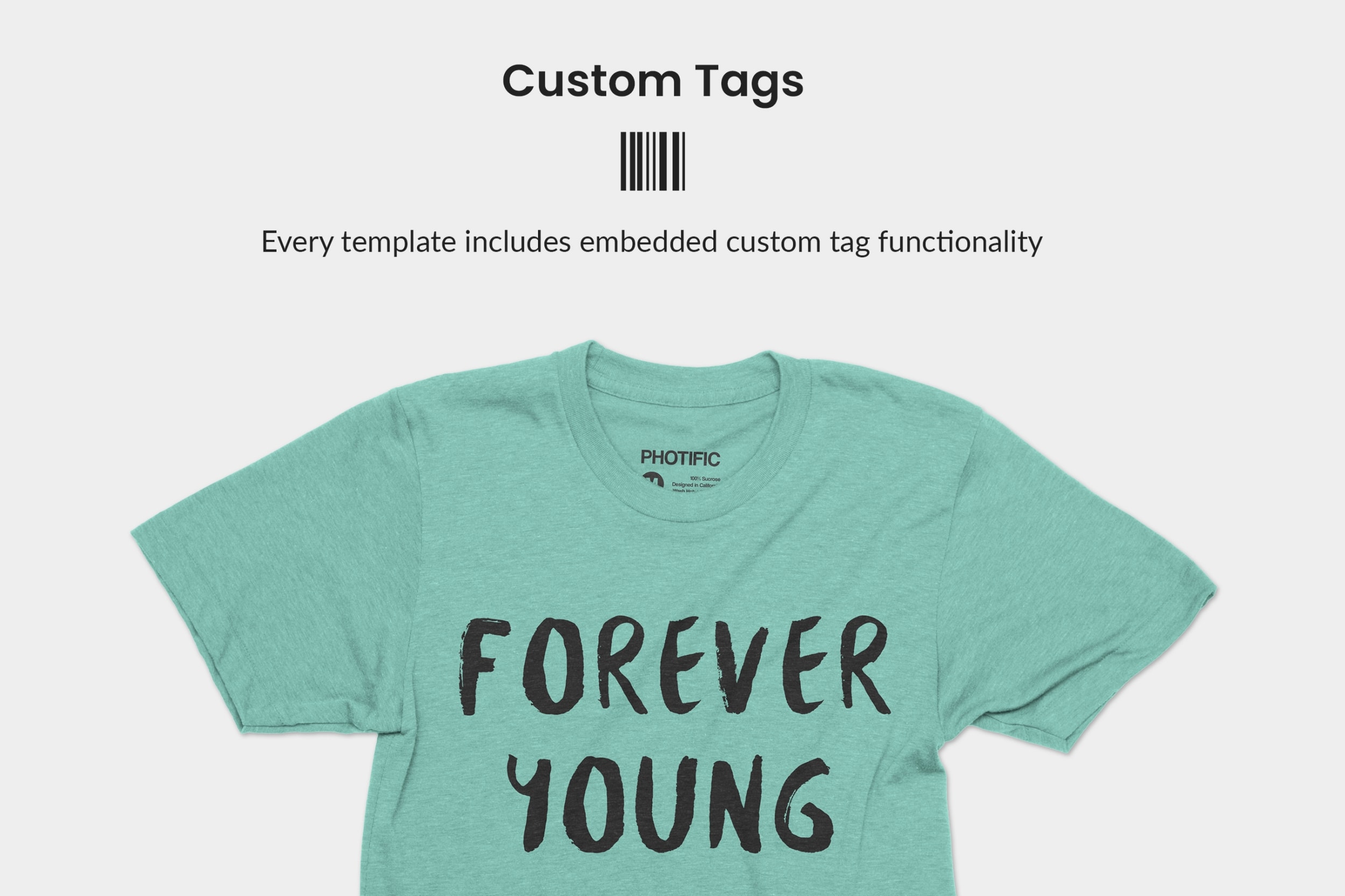 Universal Tri Blend T-Shirt Custom Tags Web