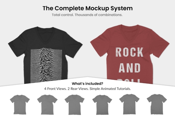 Universal V-Neck T-Shirt Includes Web