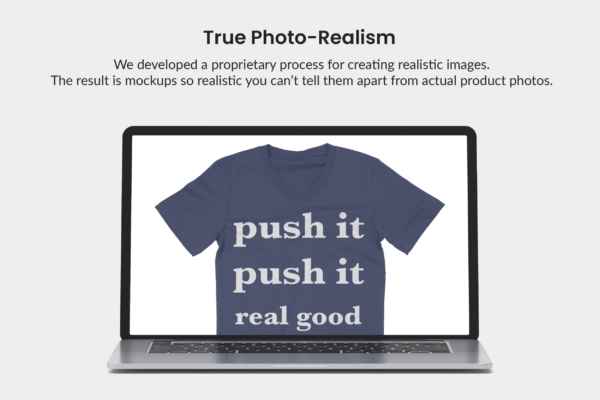 Universal V-Neck T-Shirt Photo-Realism Web
