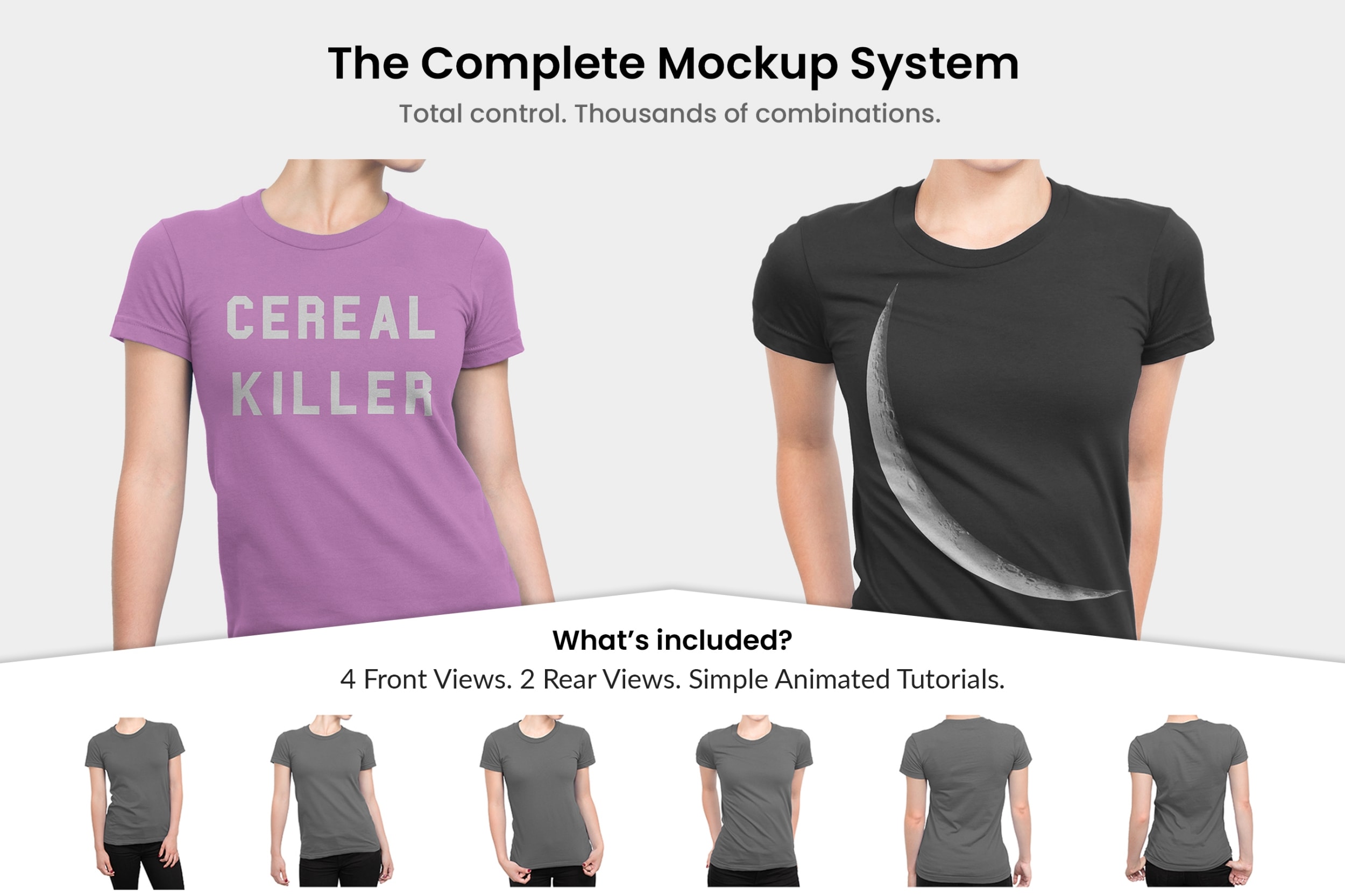 Womens Fit T-Shirt Mockups - Mockup Generator & Photoshop Templates