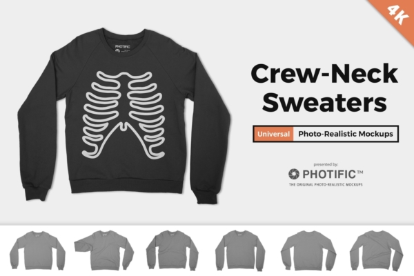 Universal Crew-Neck Sweatshirt Mockups Preview