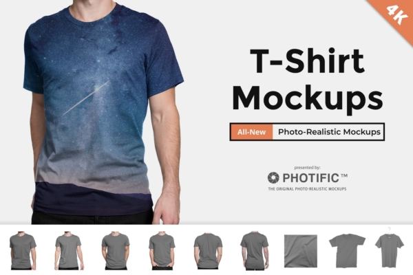 Universal Fit Mens T-Shirt Mockups Preview