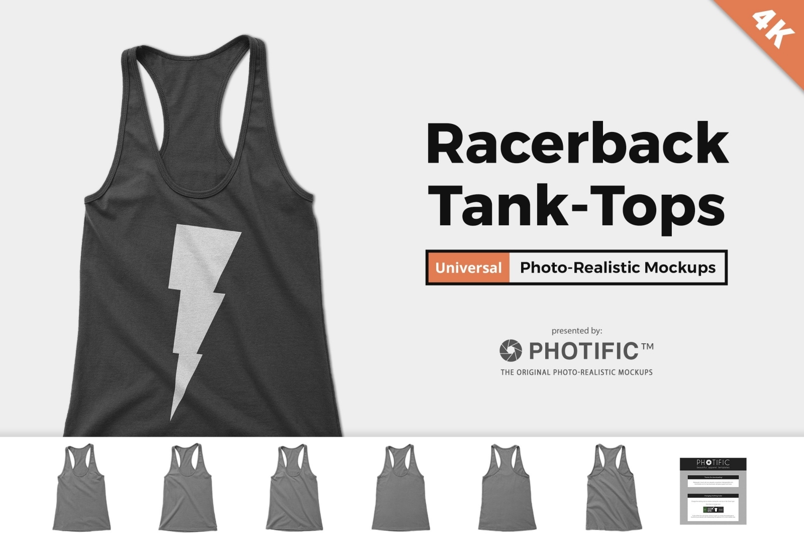 Racerback Tank-Top Mockups - Mockup Generator & Photoshop Templates