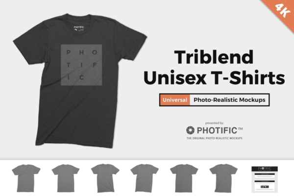 Universal Triblend T-Shirt Mockups Preview