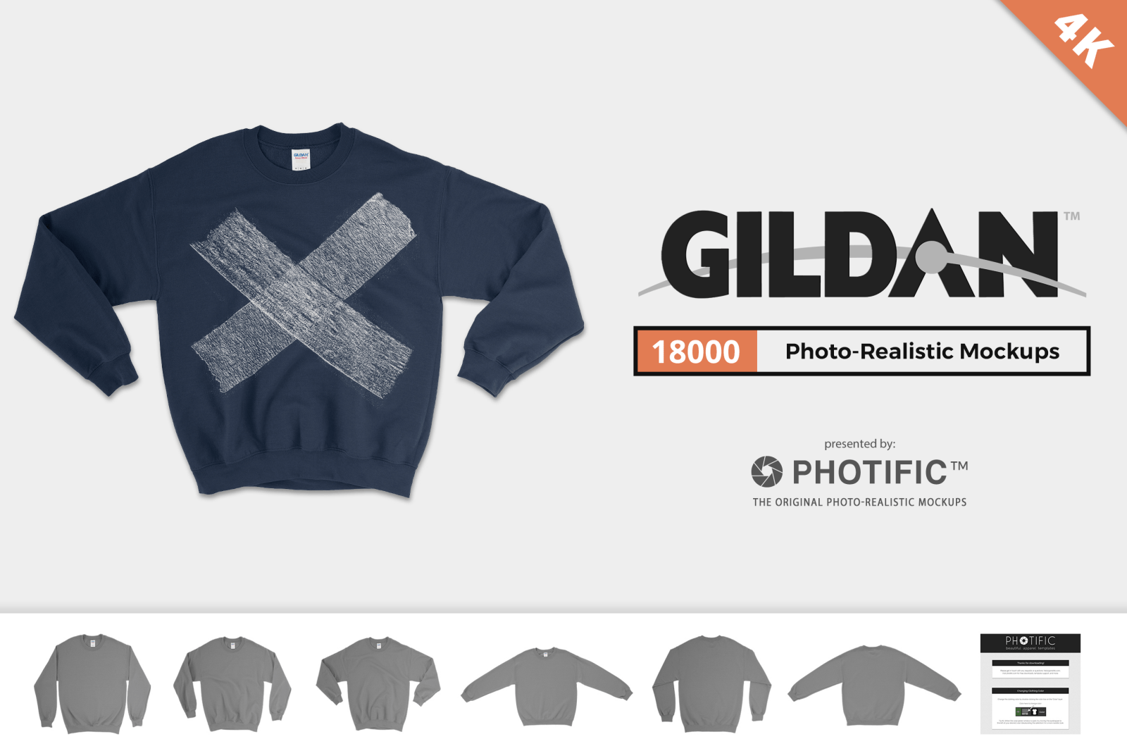 Download Gildan 18000 Mockups - Mockup Generator & Photoshop Templates