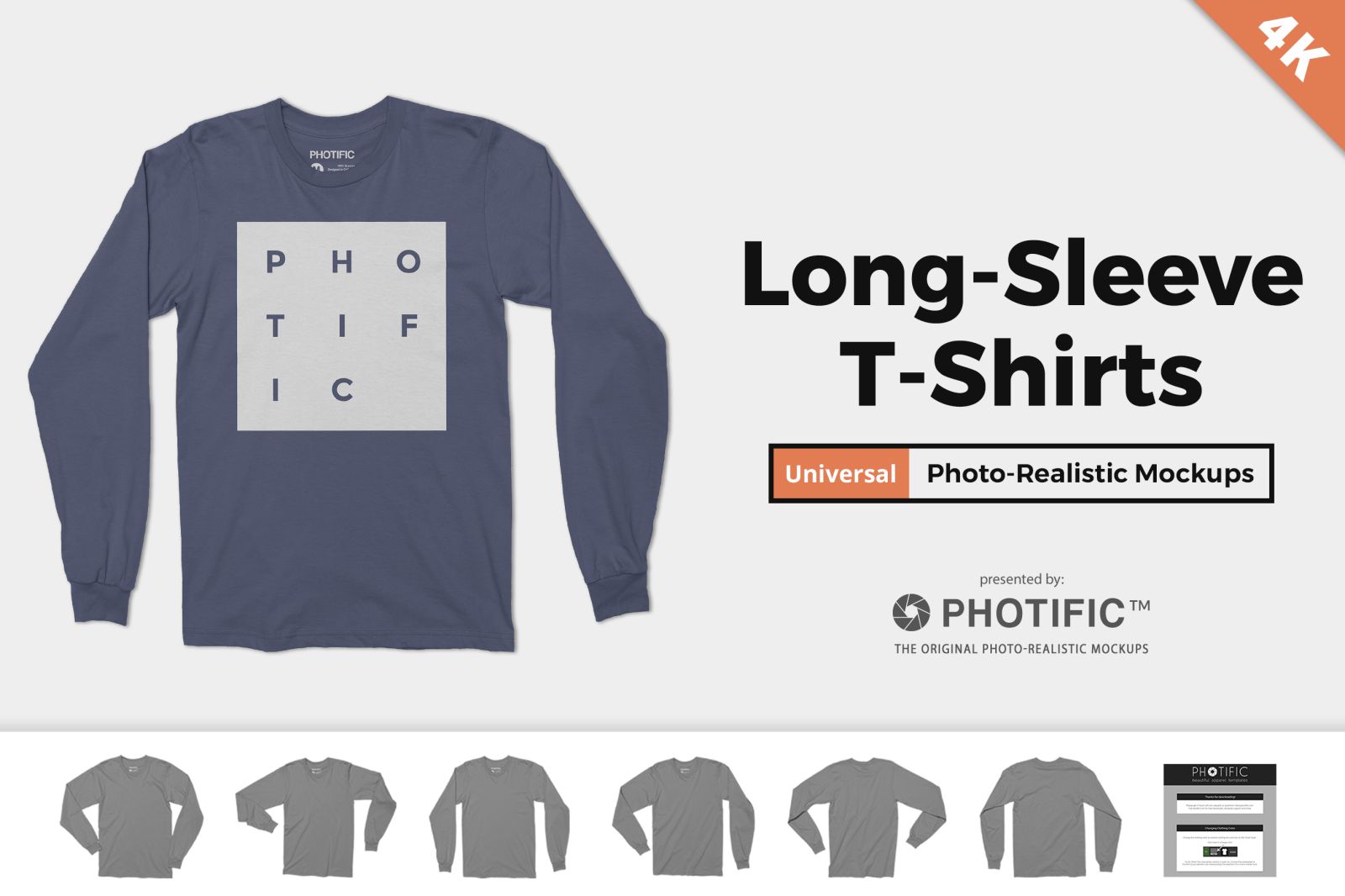 Download Long-Sleeve T-Shirt Mockups - Mockup Generator & Photoshop ...